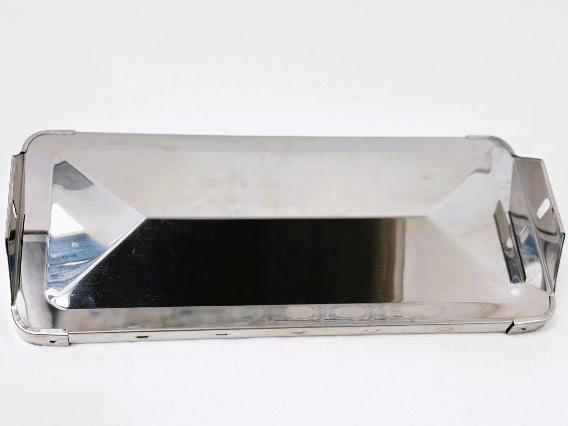 7" x 16" Pyramid-Back Silver West Coast Mirror Head - Image 4