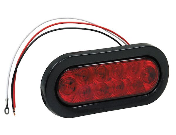 6" Red Oval Stop/Turn/Tail Light