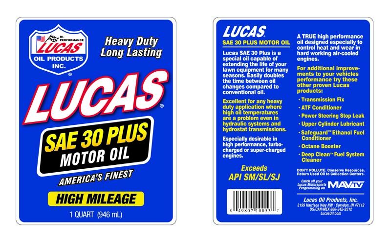 30 WT Plus Motor Oil - Image 2
