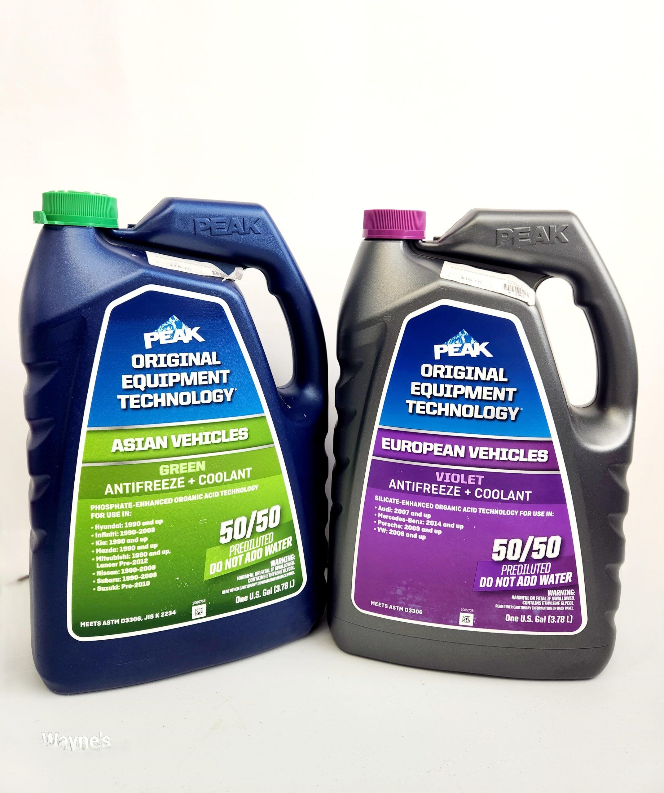 Antifreeze + Coolant Asian Vehicles Green PEAK