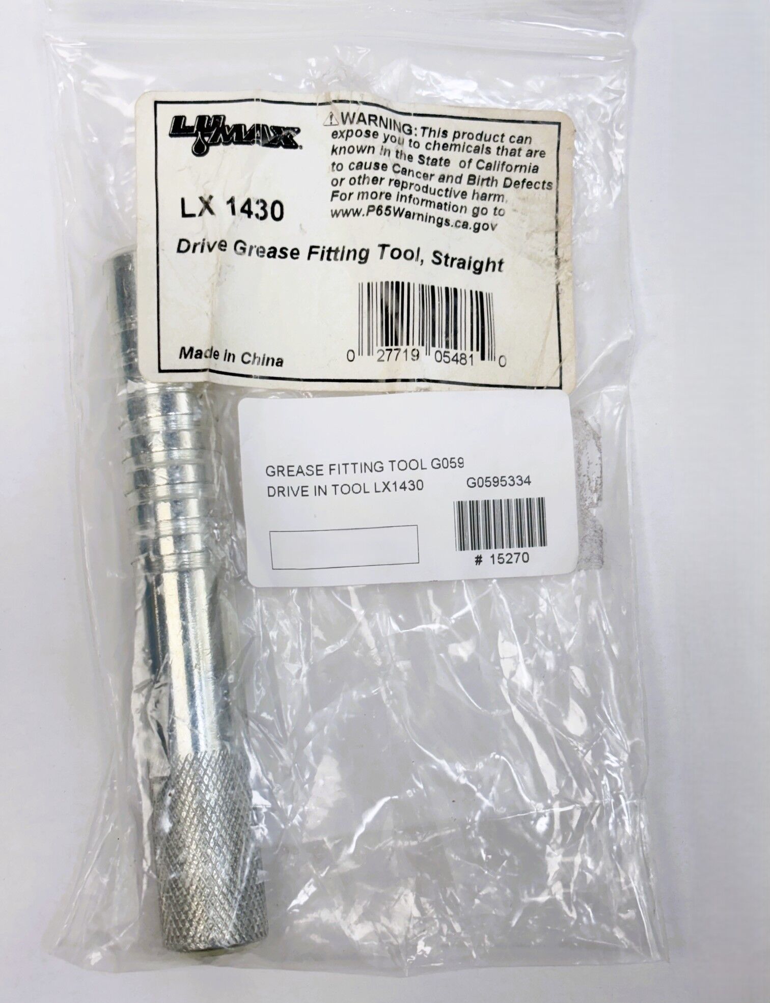 LX-1430 Drive Grease Fitting Tool Straight Lumax® - Image 4