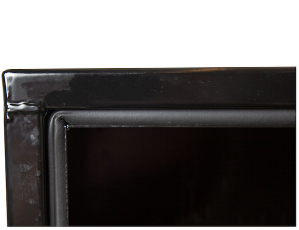 18x18x30 Inch Black Steel Underbody Truck Box With Paddle Latch