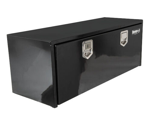 18x18x48 Inch Black Steel Underbody Truck Box With Paddle Latch