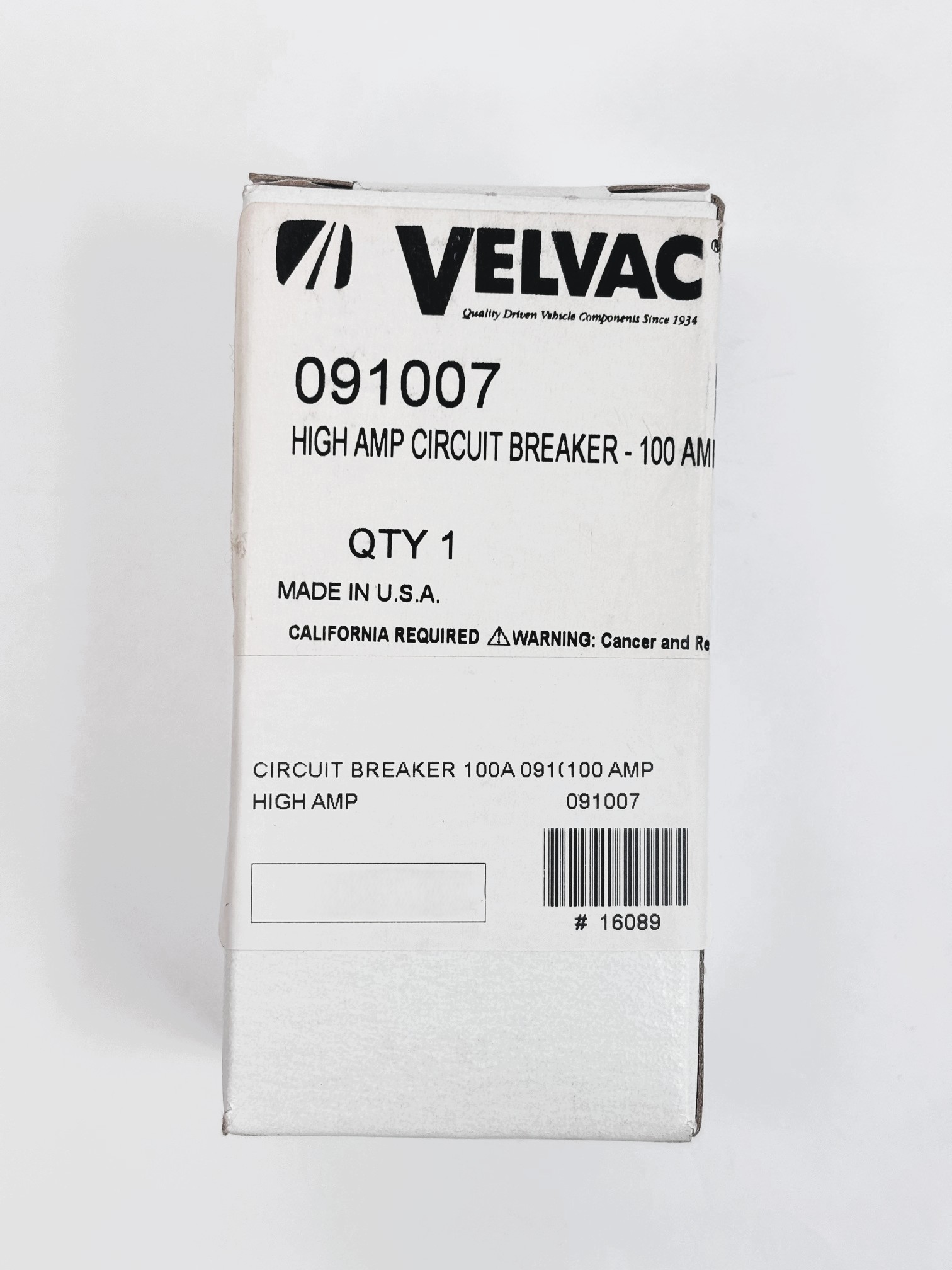 091007 Circuit Breaker 100 High Amp Velvac - Image 5