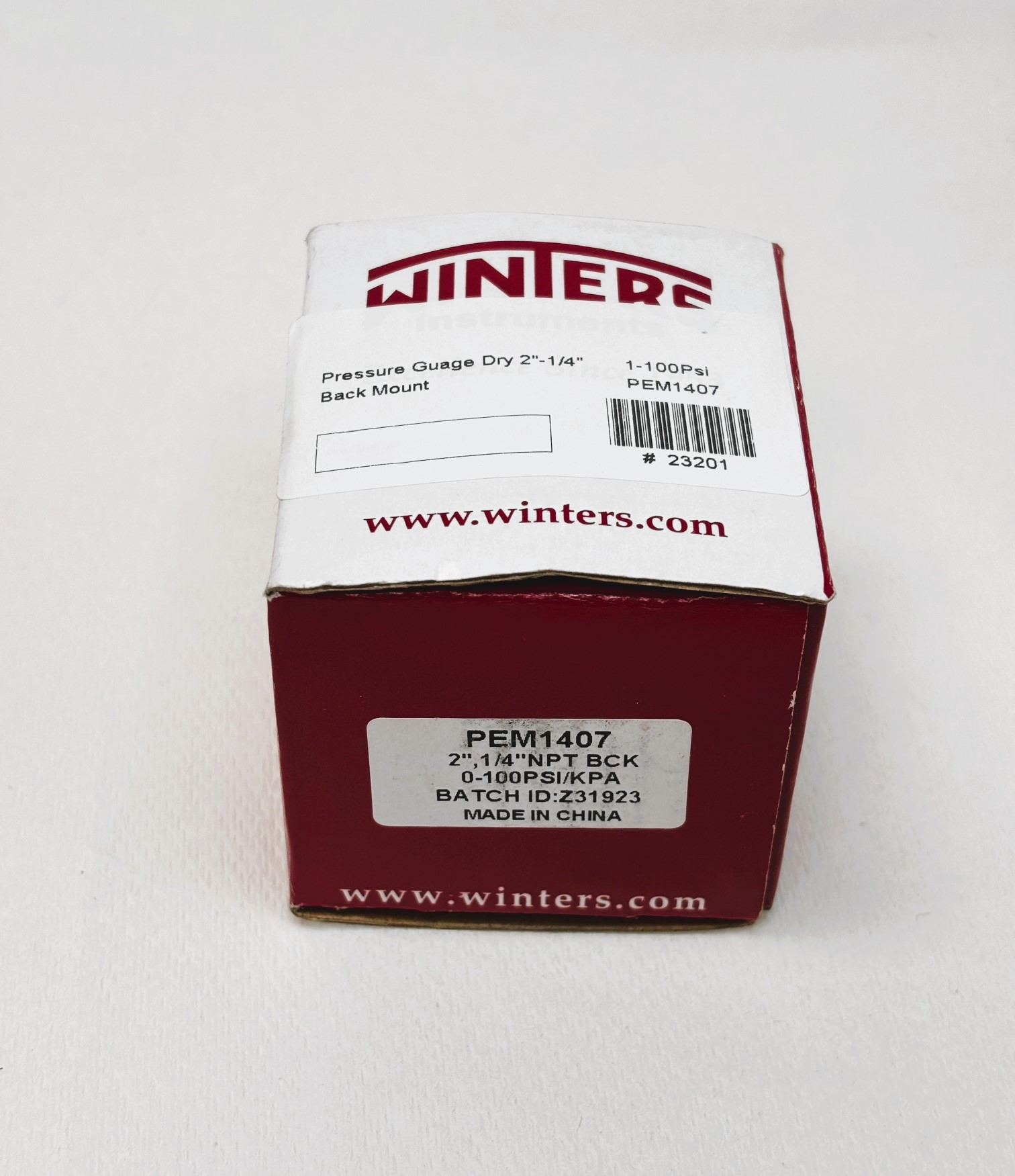 Pressure Gauge 0 to 100 PSI Winters PEM1407 - Image 4