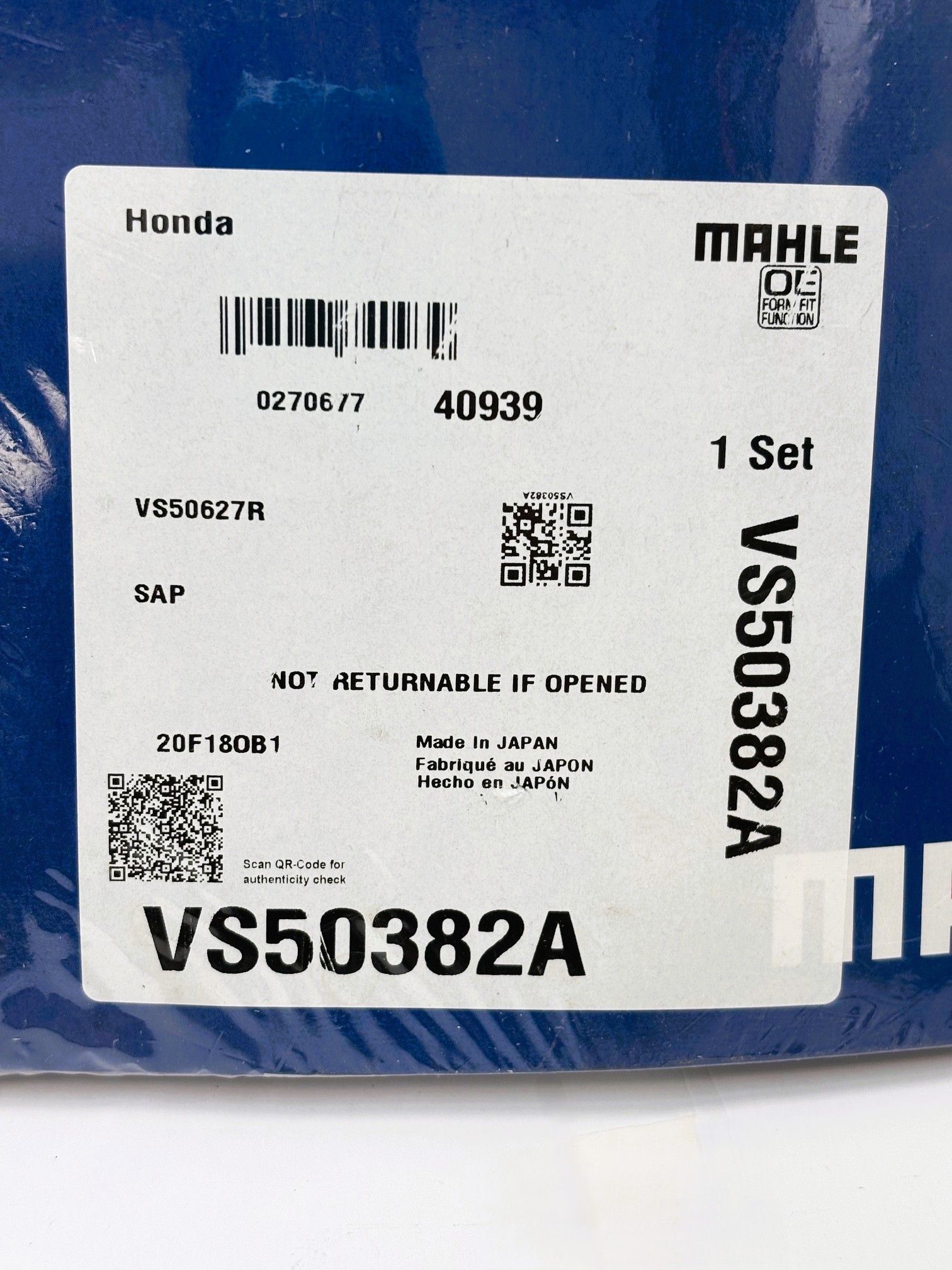 Valve Cover Gasket Kit Mahle VS50382A - Image 5