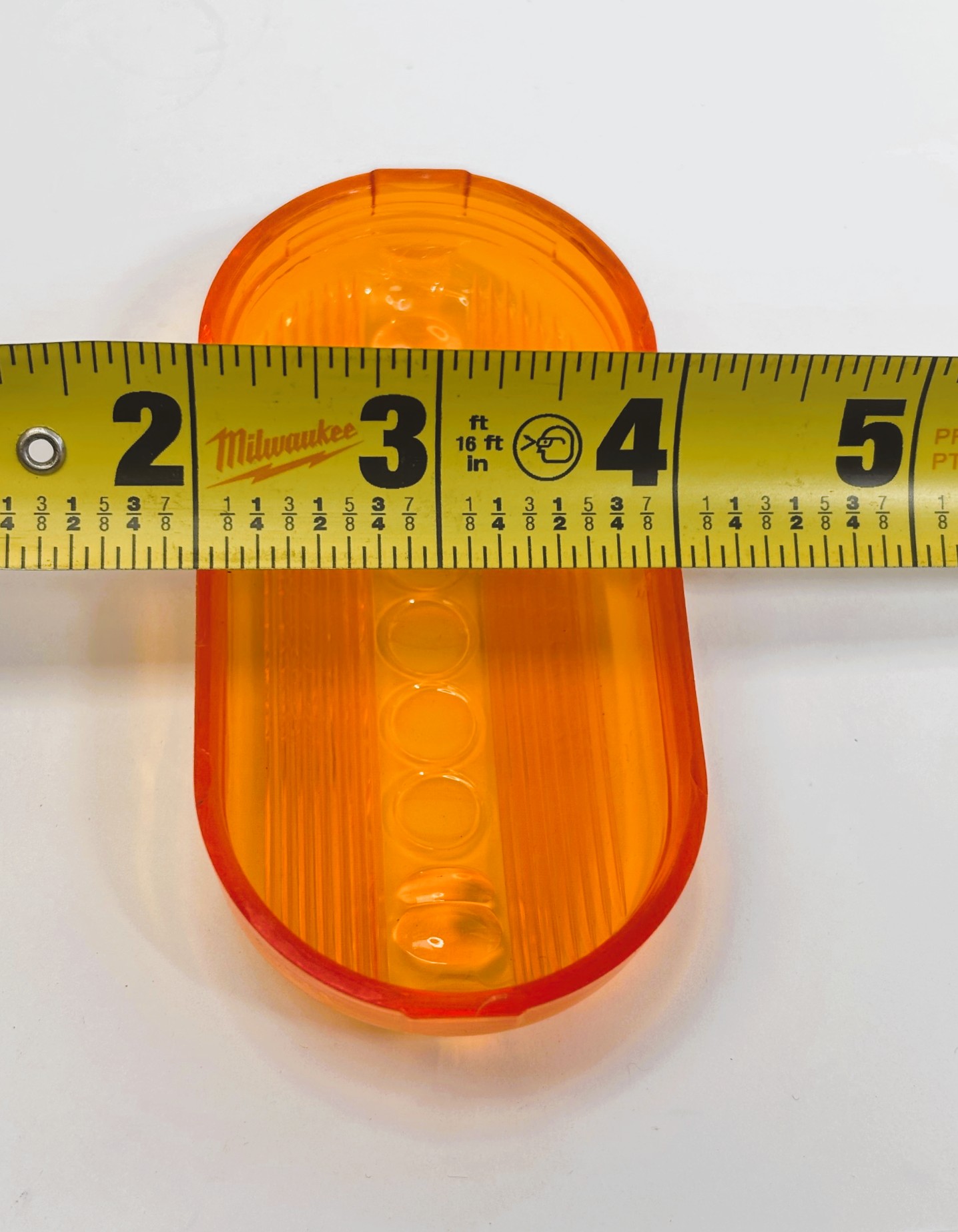 134-15A Amber Oblong Replacement Lens Peterson - Image 4