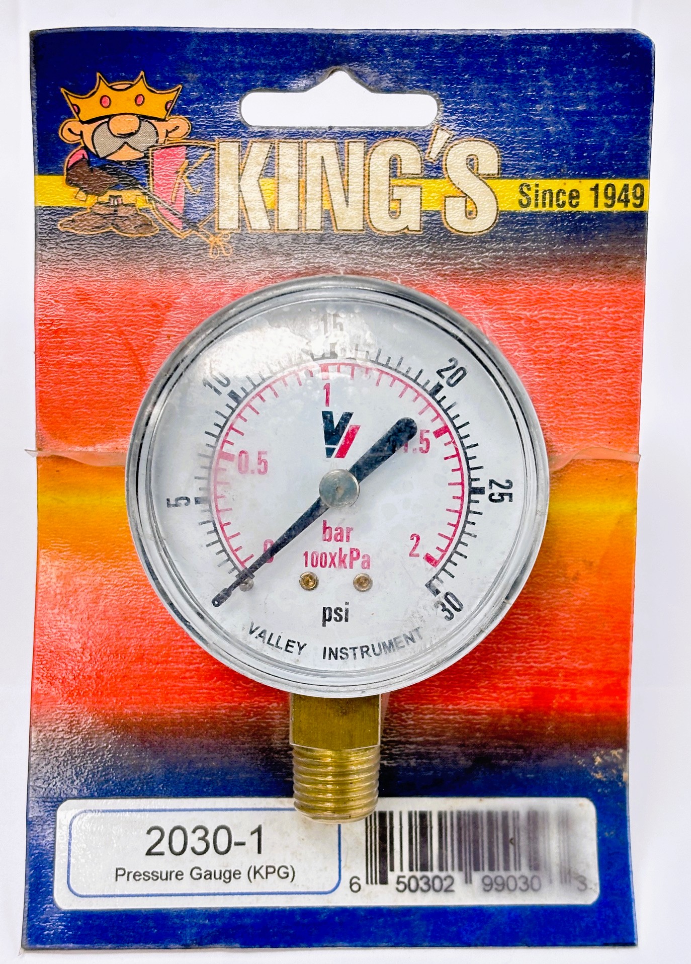 2030-1 30 PSI Gauge Valley Industries