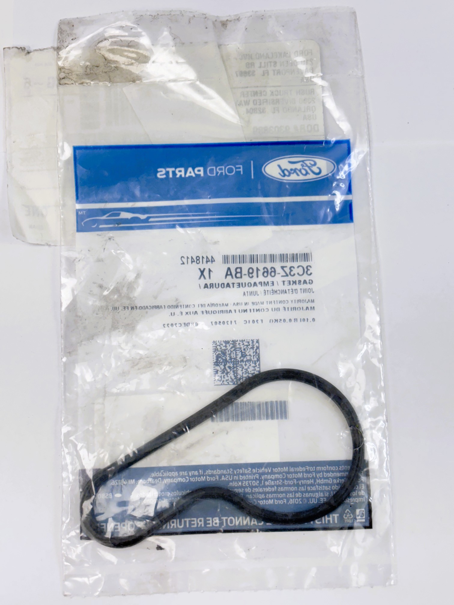 3C3Z-6619-BA Engine Oil Filter Adapter Gasket Ford® - Image 2