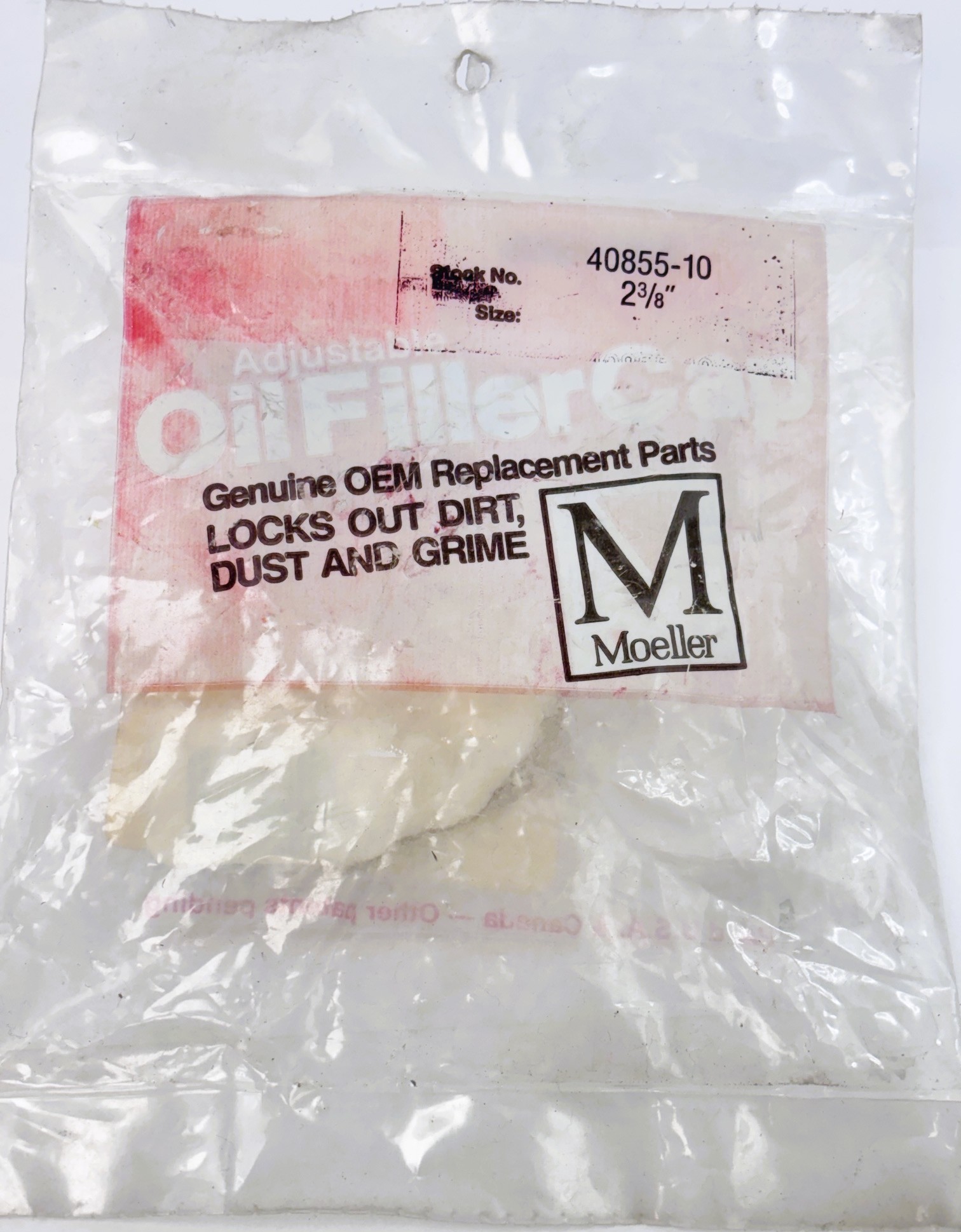 40855-10 2-3/8" Oil Filler Cap w/ 5" Chain Moeller-Tectran®