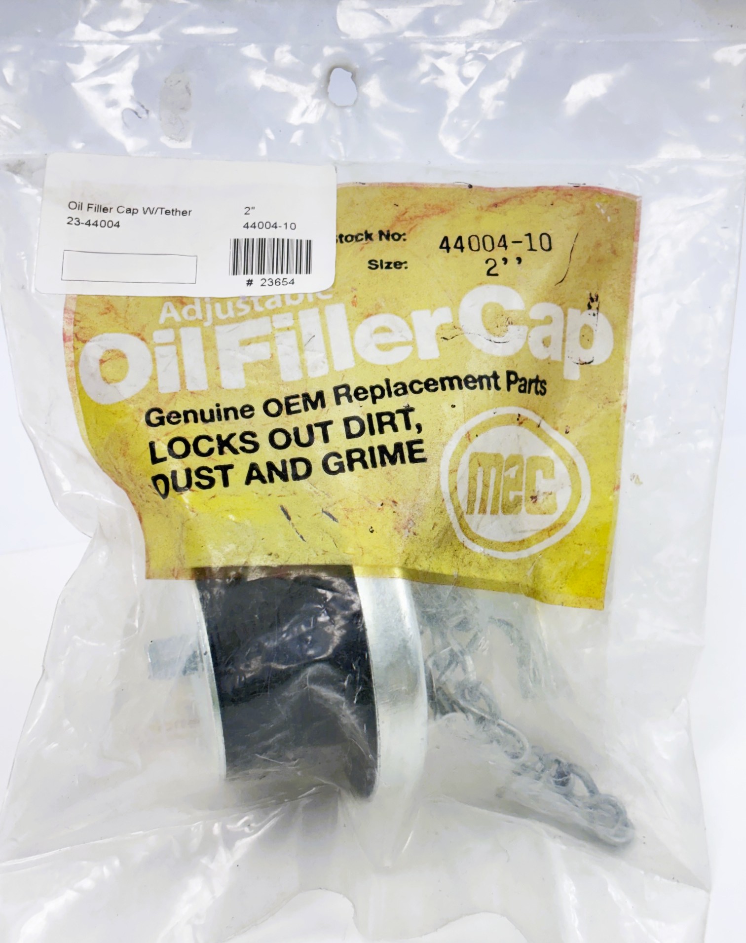 44004-10 2" Oil Cap With Chain MEC - Tectran®