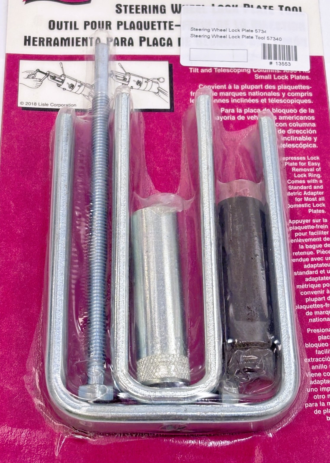 57340 Steering Wheel Lock Plate Tool Lisle® - Image 2