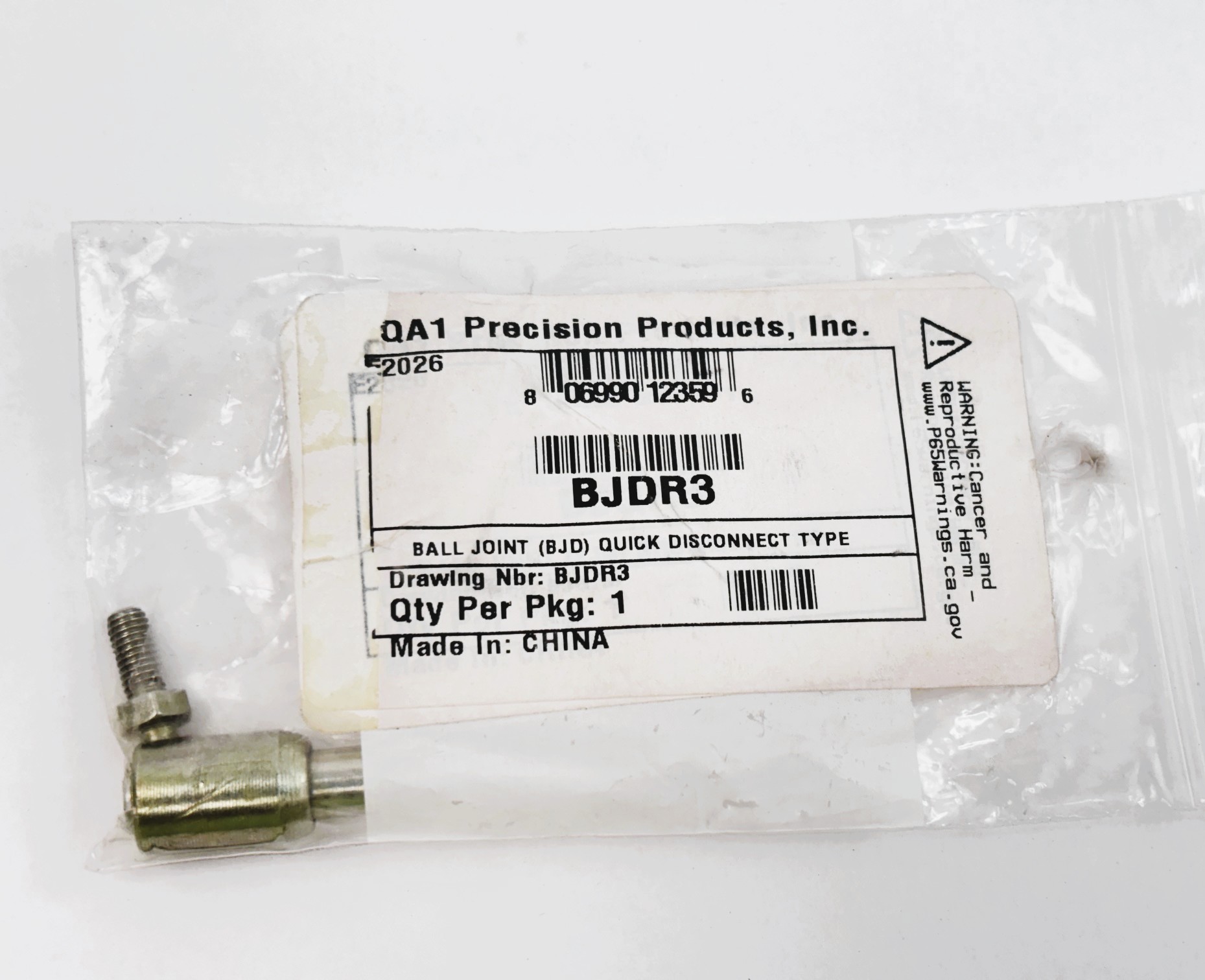 BJDR3 Quick Disconnect Ball Joint QA1 - Image 4