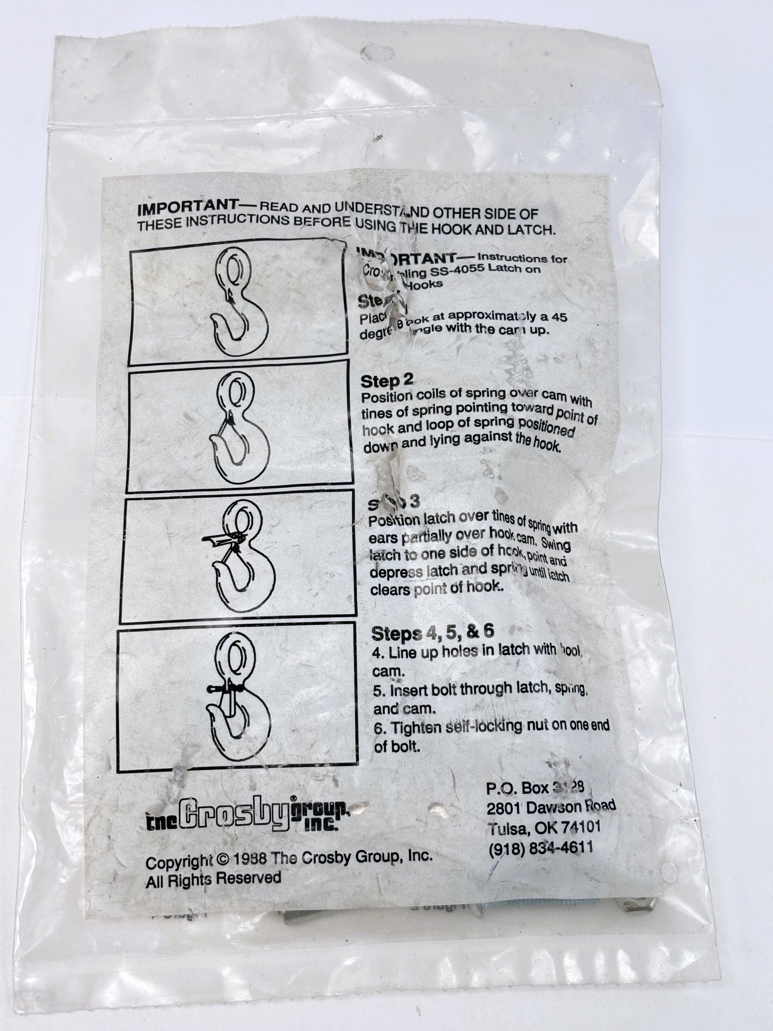 SS-4055 Hook Latch KIT Crosby® - Image 2